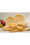 Dinner Set 45 Pieces, Melamine, White, H29 x W40.2 x D25.2 cm