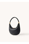 , Medium Moon Bend Bag Series, Head Leather, Large Capacity, Crescent Bag, Single Shoulder Underarm Bag - Black