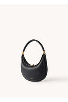 , Medium Moon Bend Bag Series, Head Leather, Large Capacity, Crescent Bag, Single Shoulder Underarm Bag - Black