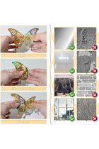 60 Pcs 3D Sequined Silver Butterfly Wall Decor, 5 Styles 3 Sizes,Butterfly Cake Birthday Party Baby Shower Decorations Iridescent,Metallic Room Mural Wall Stickers (Sequined Golden)