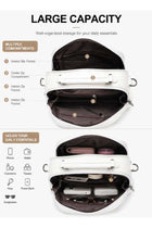 Women's Large Capacity Shoulder Bag, Ladies PU Leather Crossbody Bag Sling Bag Side Bag Carry Bag