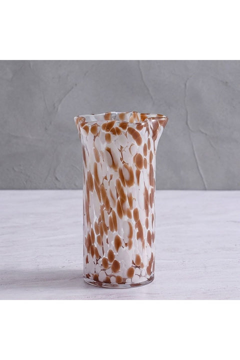 Mirabella Glass Vase 13X13X23 cm -Brown