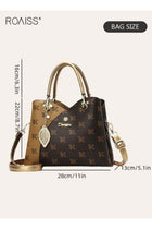 Women Stylish Handbag with Magnetic Snap and Zipper, Large Capacity Shoulder Bag