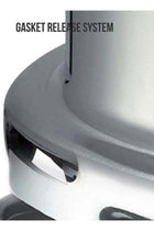 Popular Aluminium Pressure Cooker with Precision Weight Valve Silver/Black 4Liters