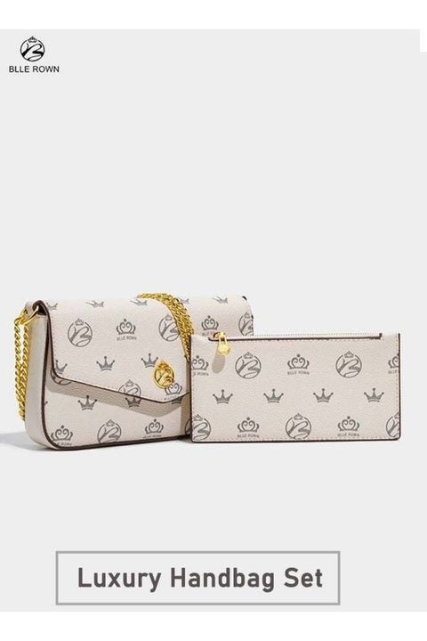Bags for Ladies Luxury Handbag Set Crossbody Shoulder Bag with Wallet Chain Strap Elegant Designer Style Purse Set for Work Travel Gift