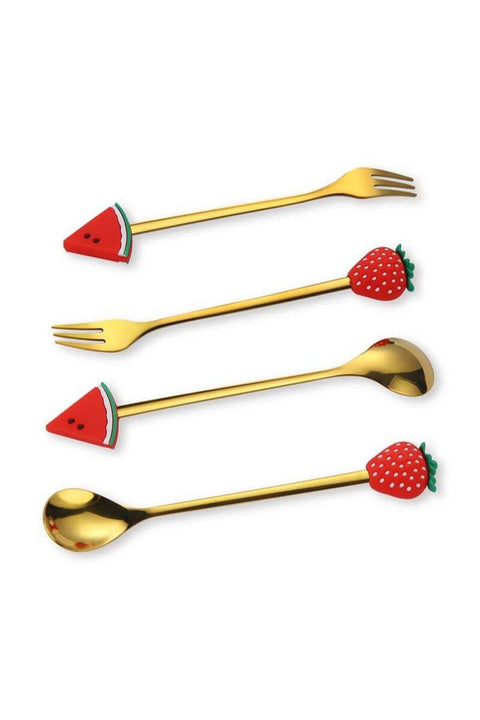 4-Piece Stainless Steel Cutlery Set Kitchen Utensil Western Tableware for Home Kitchen Restaurant