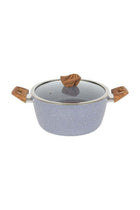 26cm Essential Casserole Non-Stick Aluminum Cookware with Granite Coating