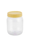 Round Jar 1000ml Yellow/Clear