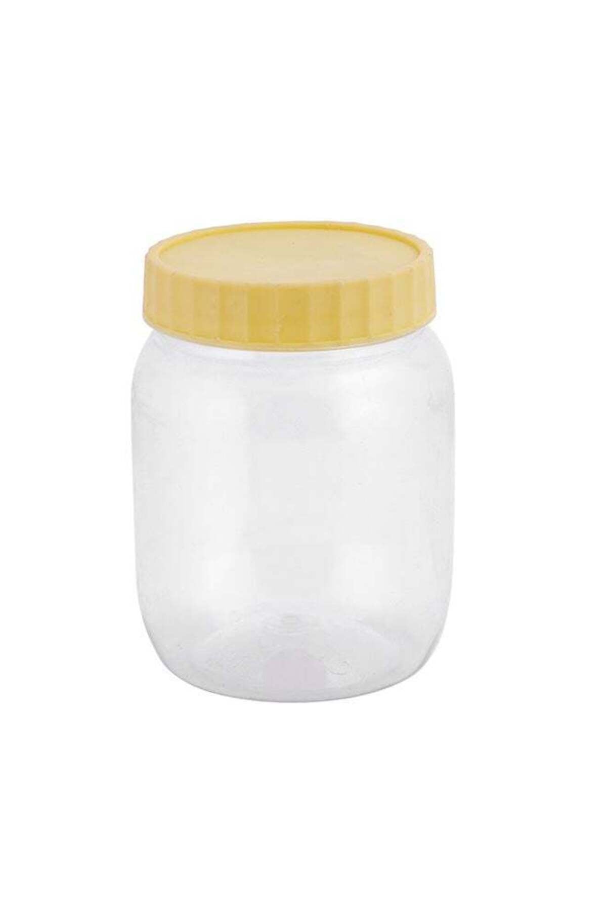 Round Jar 1000ml Yellow/Clear