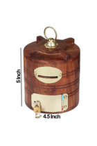Wooden Money Box for Kids, Gifting, Wooden Money Box with Lock Piggy Bank (Water Tank Shape)