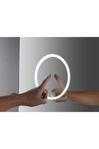 FASHION HOME LED Bathroom Mirror – Anti-Fog, Timer Display, 3X Magnifying Glass, Touch Button, Slim Wall-Mounted Design