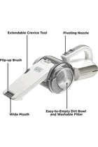 Black & Decker Handheld Vacuum Cleaner - 440ml - 14.4V - Nozzle Rotatable up to 200° - PV1420L-B5