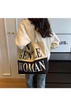 Women's Large Capacity Shopping Bag, Ladies Zipper Closure Handbag Tote Bag, Daily Commuting Canvas Shoulder Bag