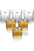 by Milton Barley 340 Whiskey Glass Tumbler, Set of 6, 340 ml Each, Transparent