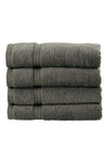Bliss Casa 4-Piece Hand Towels, 100% Combed Cotton 550 GSM Superior Quality, Quick Dry Highly Absorbent Thick Soft Hotel Towles for Bath And Spa Bathroom Hand Towel Set Grey 40x70cm Grey 40x70cm