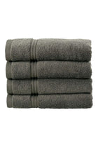 Bliss Casa 4-Piece Hand Towels, 100% Combed Cotton 550 GSM Superior Quality, Quick Dry Highly Absorbent Thick Soft Hotel Towles for Bath And Spa Bathroom Hand Towel Set Grey 40x70cm Grey 40x70cm