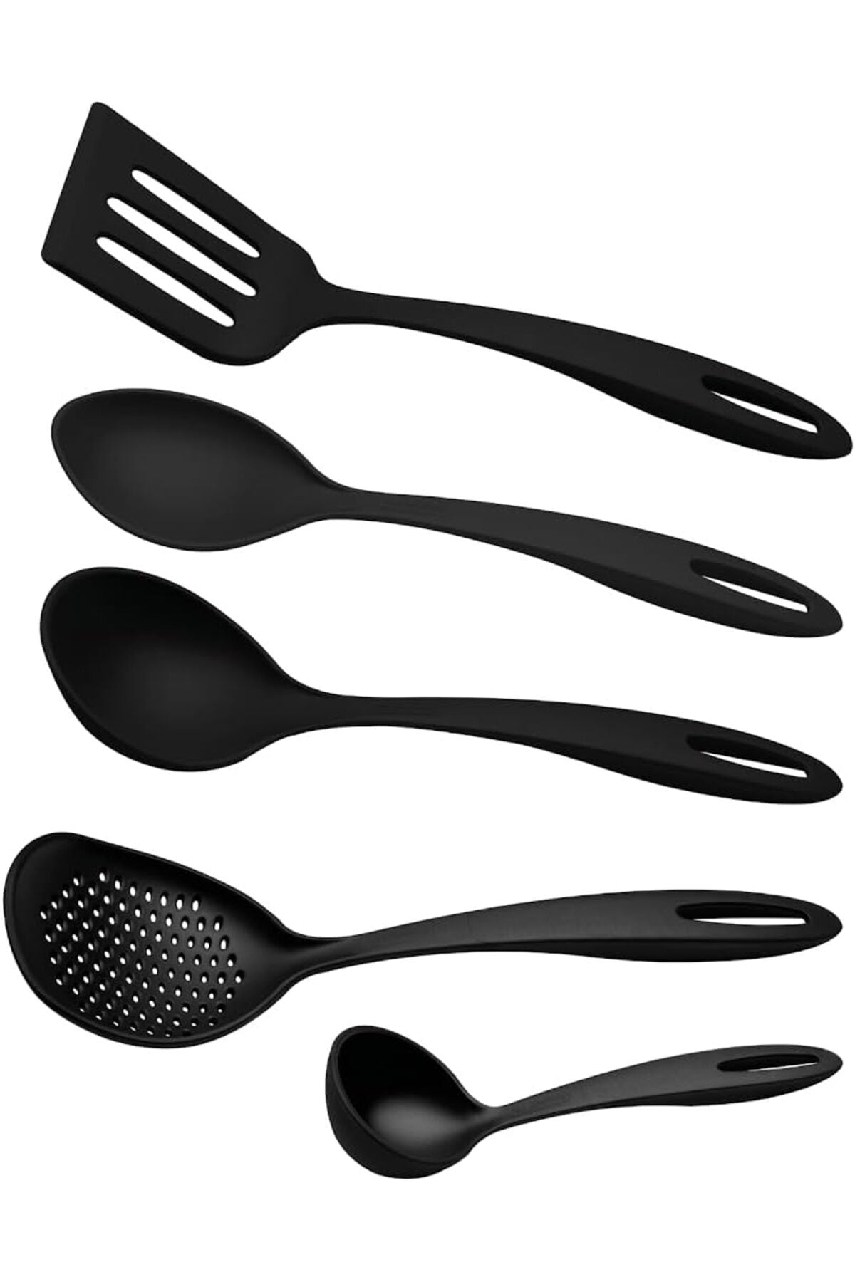 Ability 5-Pieces Black Nylon Utensil Set