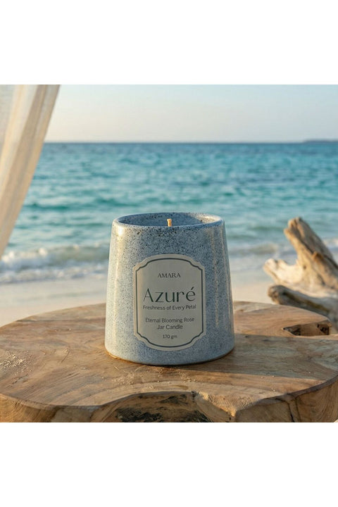 New In Azure (170G) Eternal Blooming Rose Jar Candle