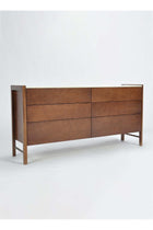 Bedroom Makeup Vanity - Dresser For Hairstyle Walnut 150*40*75cm