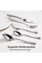 Cutlery Set, Stainless Steel Tableware, Silverware Set, Forks Spoons Knives, 4Pcs
