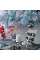 Amzuia 48 Pcs 3D Butterfly Wall Decor, 4 Styles 3 Sizes,Removable Butterflies for Cake Cupcake Toppers, 3D Paper Butterfly Sticker Decorations for Birthday Baby Shower Girl Room Nursery Decals