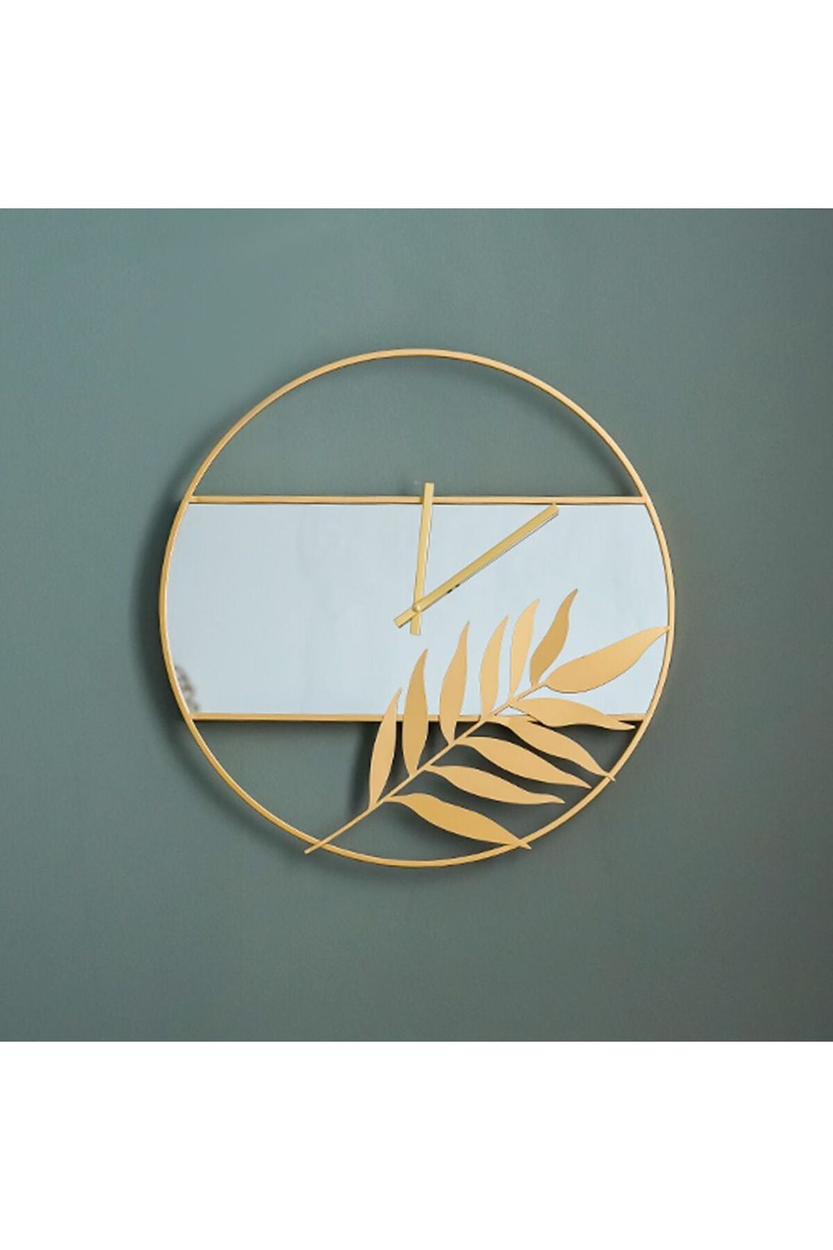 New In Clock In A Mirror Wall Clock 60X60X4Cm Gold