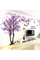 3D DIY Tree Wall Sticker Large Family Bird and Tree Wall Decal Art Mural Stickers Home Decor for Living Room Bedroom Home Decoration TV Backdrop Wall