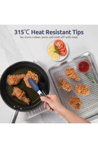 BPA Free Kitchen Tong: 315℃ Heat Resistant 18cm Silicone Cooking Tongue, Small Utensil