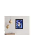 Cristiano Ronaldo Poster Real Madrid Legend Cr7 Laminated Poster Framed Paintings With Matt Finish Black Frame (12 Inches X 9 Inches)