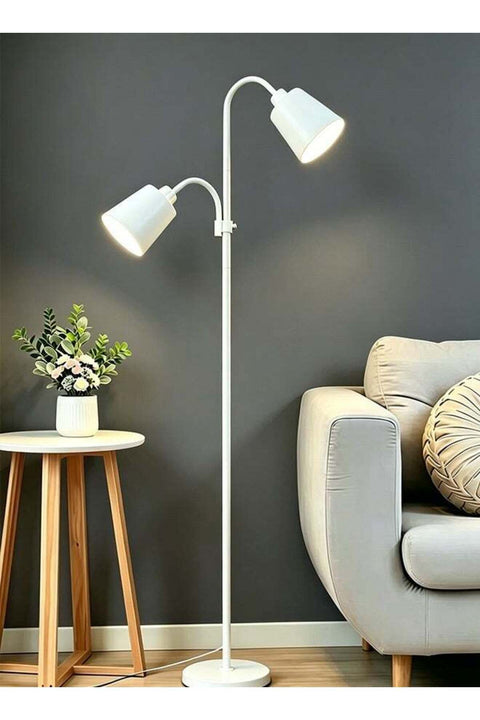 Floor Lamp,12W Dual Lights with Three Color Settings for Living Room Bedroom Office Reading Office Piano,USB Charge,Touch Control