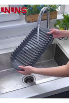 Rack And Microfiber Dish Drying Mat,Space-Saving Drain Rack For Easy Storage,Kitchen Ware Storage With Dish Rack