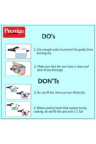 Deluxe Plus Aluminium Pressure Cooker Compatible with Gas Stovetop & Induction Stovetop 3Liters