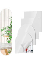 4 Pieces Self Adhesive Mirror Tiles 30x30cm, Full Length Wall Mirror Tiles, Acrylic Stick On Wall Mirror, Self Adhesive Full Length Mirror, Frameless Full Body Mirrors For Wardrobe Doors Bedroom