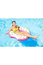 Rainbow Donut Shaped Tube Pool Float 45inch