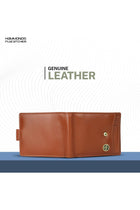 Wallet for Men Leather Original, Stylish Bi-Fold with 5 Card Slots, Coin Pocket - Tan