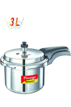 Deluxe Plus Aluminium Pressure Cooker Compatible with Gas Stovetop & Induction Stovetop 3Liters