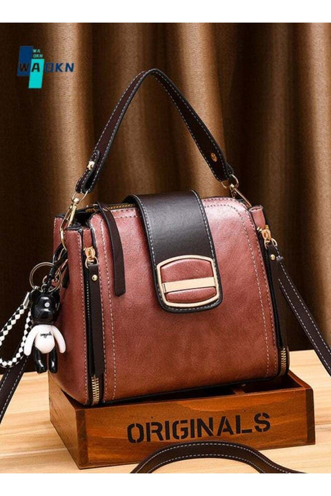 Multifunctional Retro Handbag,Bucket bag women's new fashion women's bag Korean version of the net red small bag