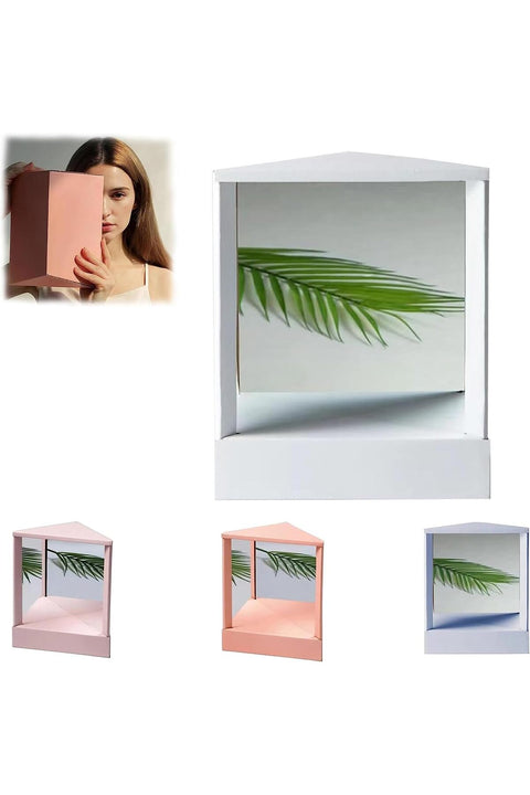 True Mirror - Non-Reversing Cosmetic Stand Mirror, Real Makeup Mirror, Sharper Image (White)