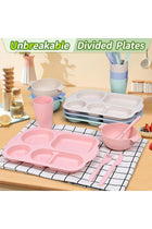 Wheat Straw 24-Piece Dinnerware Set, Unbreakable, Dishwasher & Microwave Safe