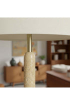 Nordica Travertine Floor Lamp 150 Cm Contemporary Standing E27 Bulb Base Modern Design