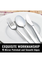 24-Piece Silverware Set for 4, Stainless Steel Flatware Cutlery Set, Kitchen Utensils Set
