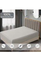 Bedding Fitted Sheet 2-Pcs Twin Size Solid Bed Sheet Set Fits(120x200CM) With Pillowcases