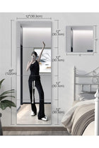 Shatterproof Wall Mirror, 4 Pcs 30cmX30cm Plexiglass Gym Mirrors, Full Length Extra Thick Workout Mirrors Safe for Home, Self Adhesive Frameless Wall Mirror for Bedroom, Living Room