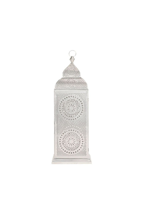 Marketplace Authentic Handmade Chakra Lantern, X-Large size in Silver Color