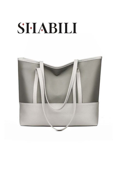 Women's Large Capacity Shopping Bag, Ladies Zipper Closure Handbag Tote Bags Clutch Bag