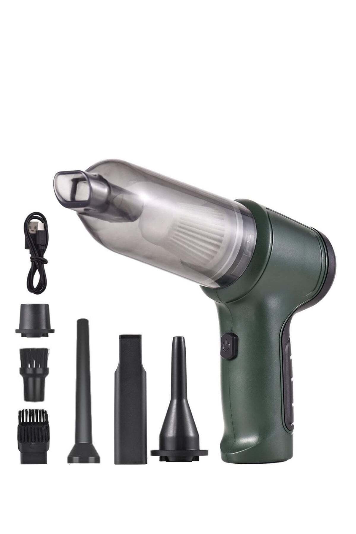Handheld Car Vacuum Cordless Cleaner Portable Mini Air Duster & Hand Pump with 9000Pa Suction