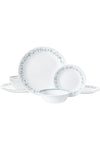 Dinnerware Set,White,12-Piece, 1141877