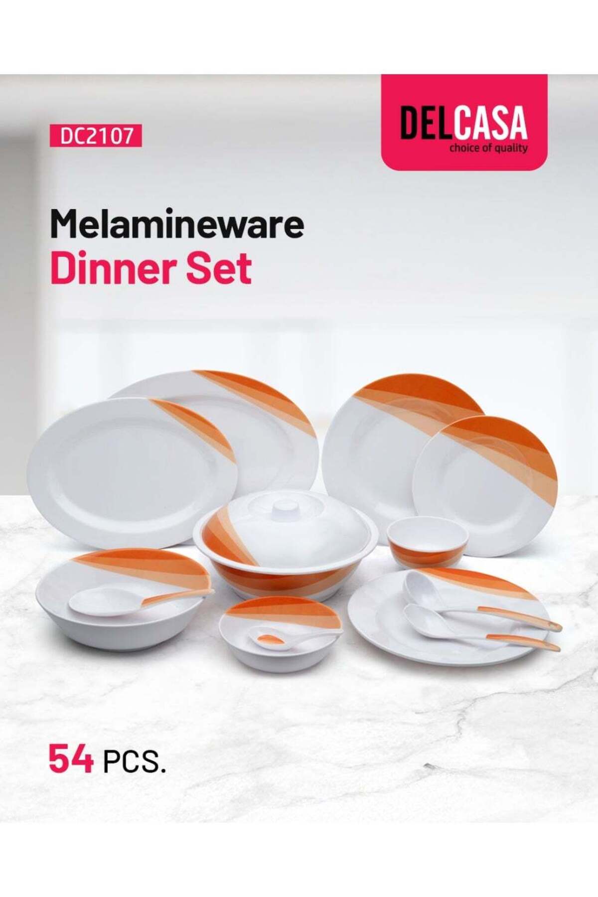 54 pcs Melamine Ware Dinner Set DC2107