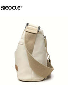 Women's Canvas Crossbody Bag with 6 Pocket Design and Adjustable Strap Small Shoulder Purse with Phone compartment for Casual Travel Use