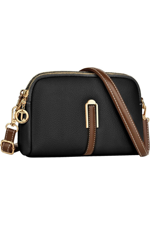 Crossbody Bag for Women, Leather Handbag & Shoulder Bag with Adjustable Wide Strap